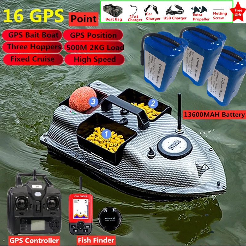 16PCS Point GPS Nesting Bait B - مراجعة Fish Finder Gps وسعره