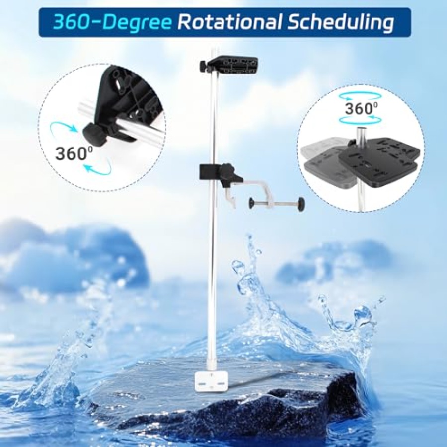 Telescopic Portable Fish Finde - مراجعة Fish Finder Mount وسعره