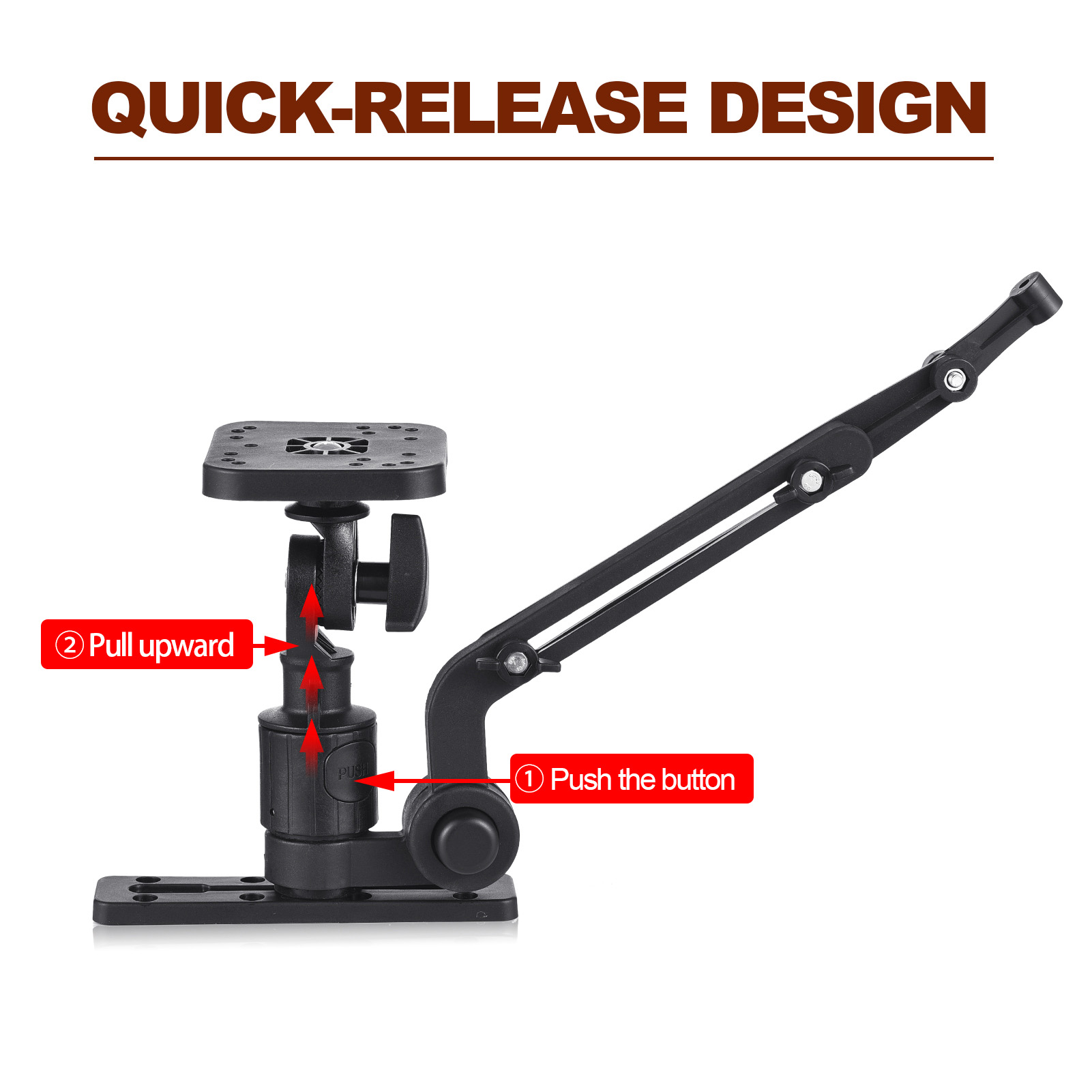Kayak Fish Finder Mounting Pla - مراجعة Fish Finder Mount وسعره