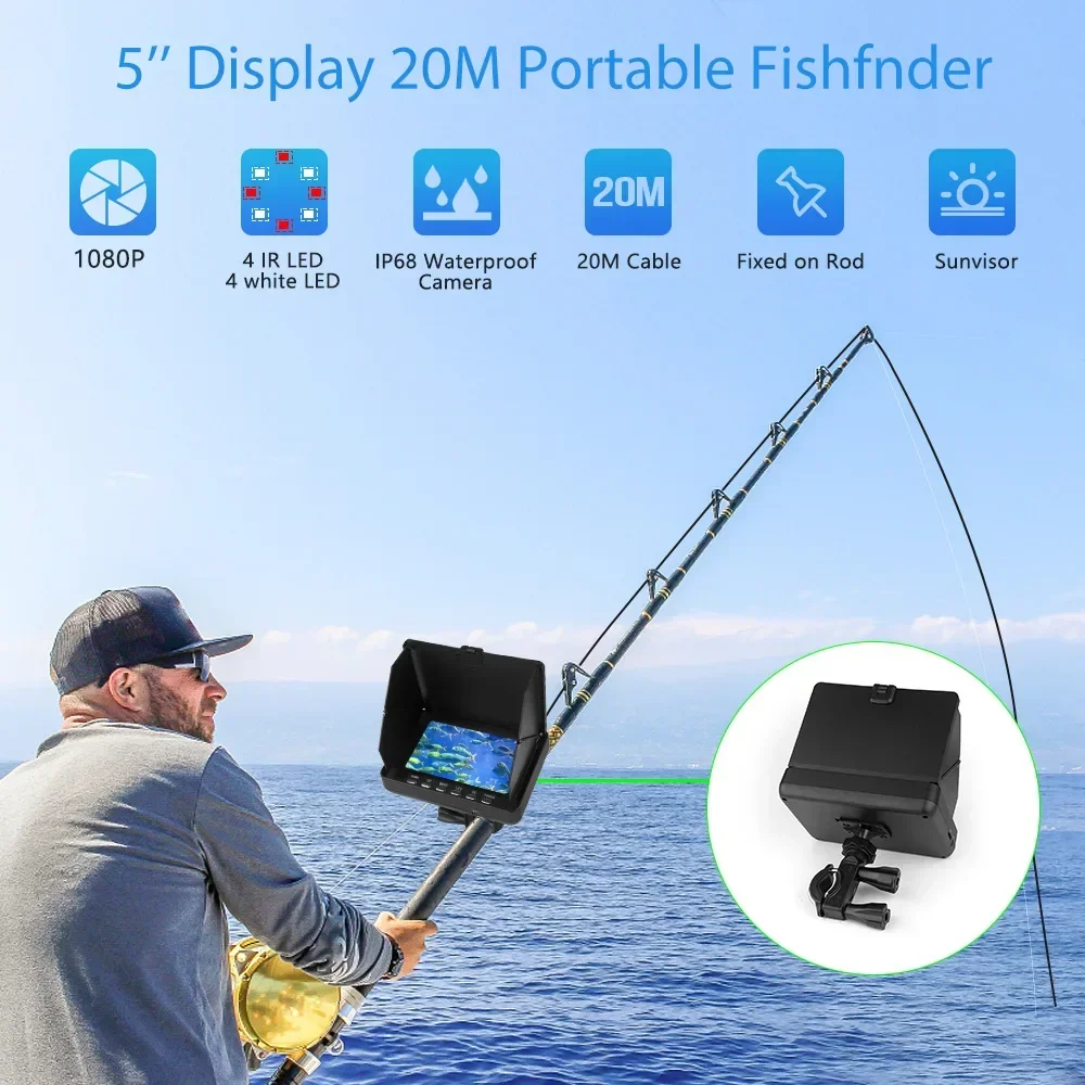 Fish Finder 5.0 Inch LCD Displ - مراجعة Fish Finder Cable وسعره