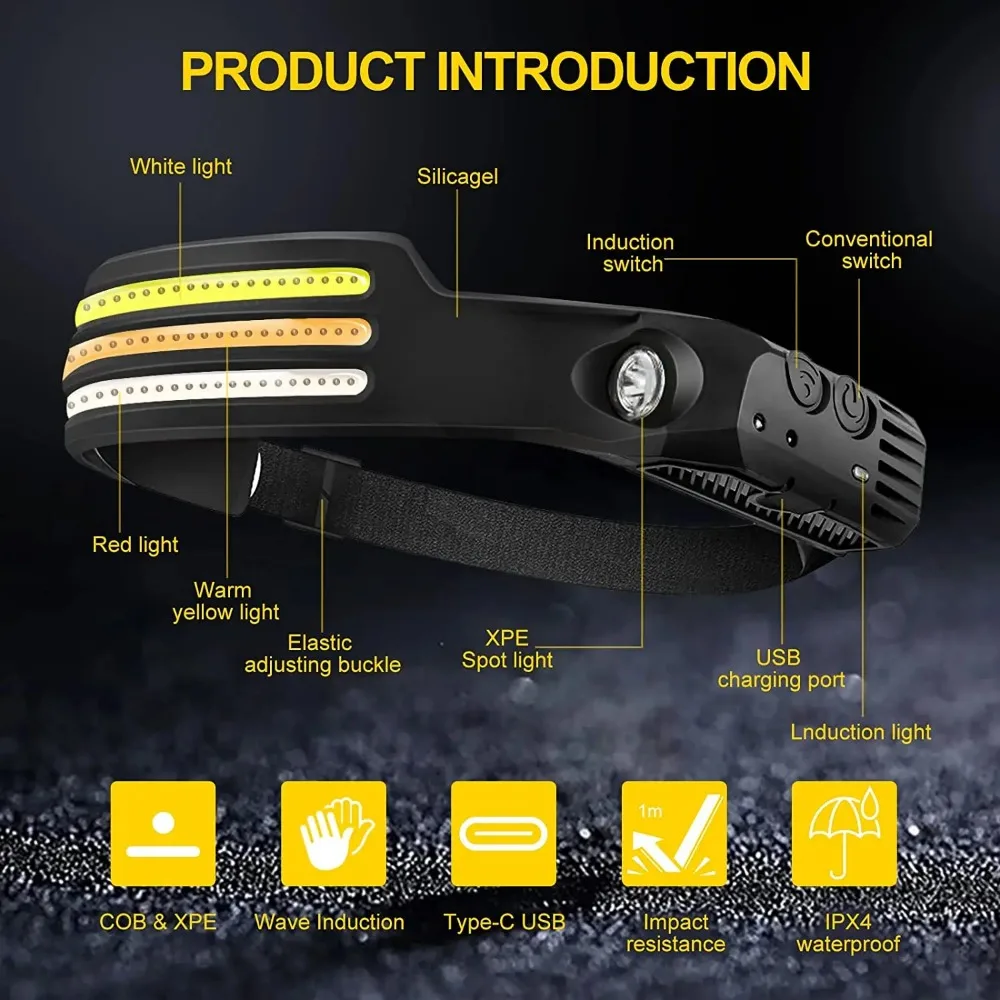 Rechargeable COB LED Induction - مراجعة Fish Finder Battery وسعره