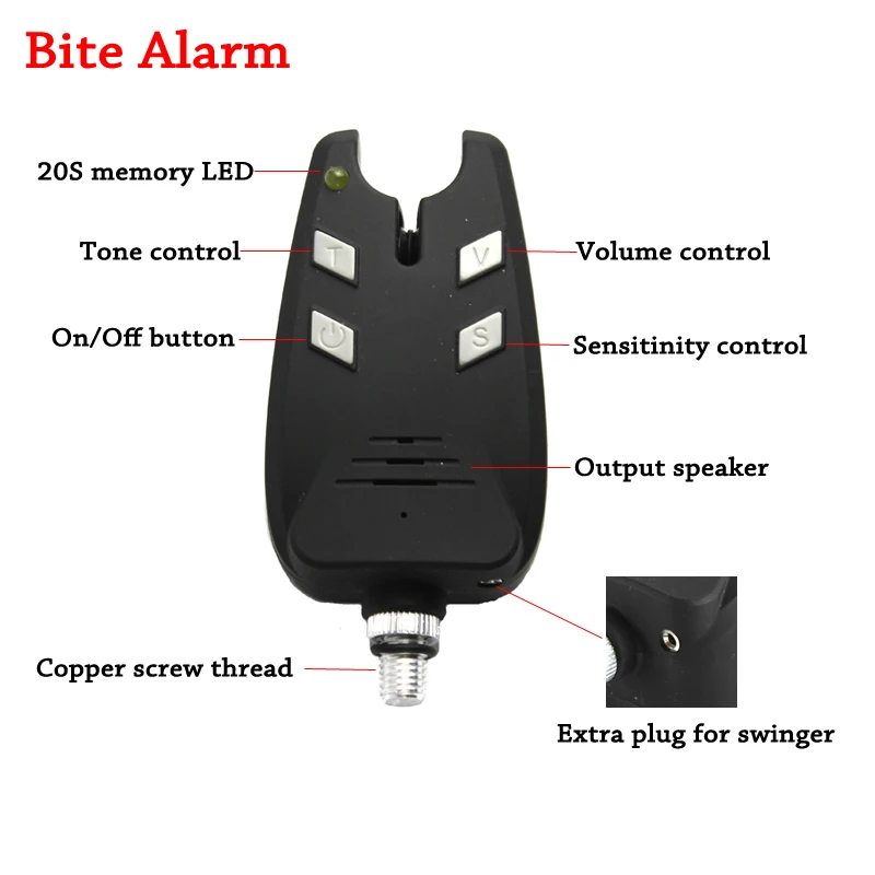 JSFUN 3PCS Carp Fishing Alarm  - مراجعة Bite Indicator وسعره