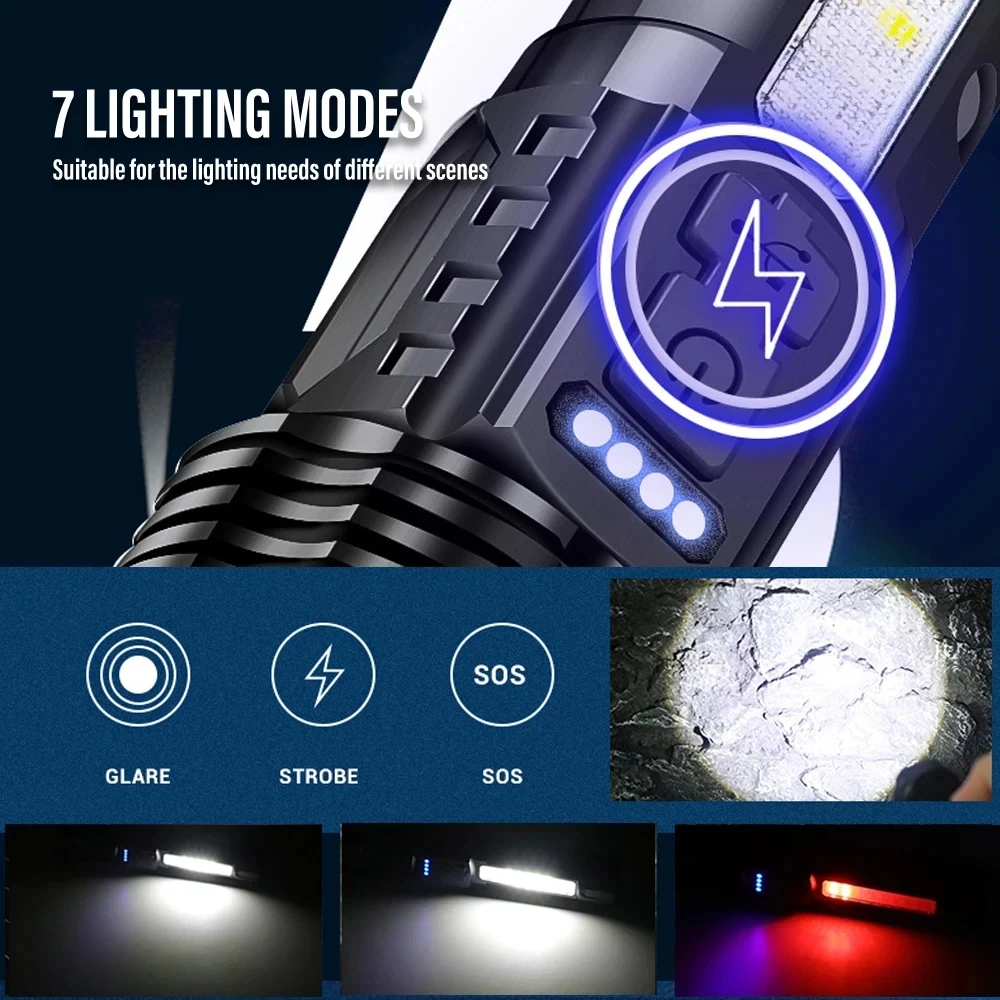 Powerful LED Flashlight Rechar - مراجعة Fishing Light وسعره