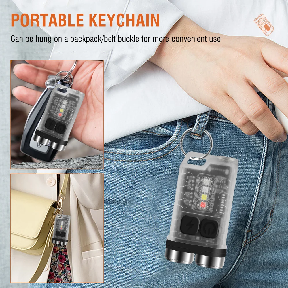 BORUiT V3 LED Keychain Portabl - مراجعة Fishing Light وسعره