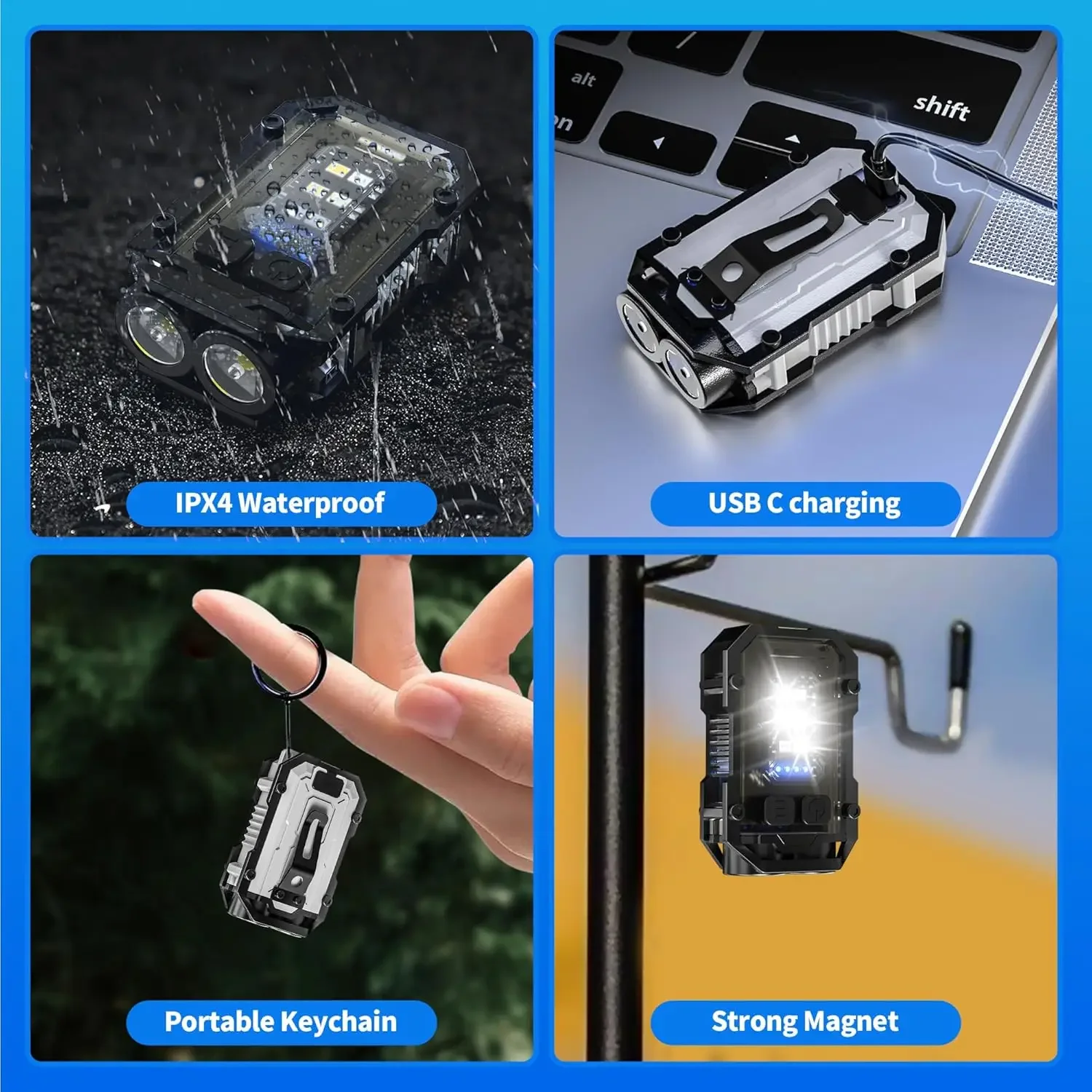 Clip-On Flashlight Rechargeabl - مراجعة Fishing Light وسعره