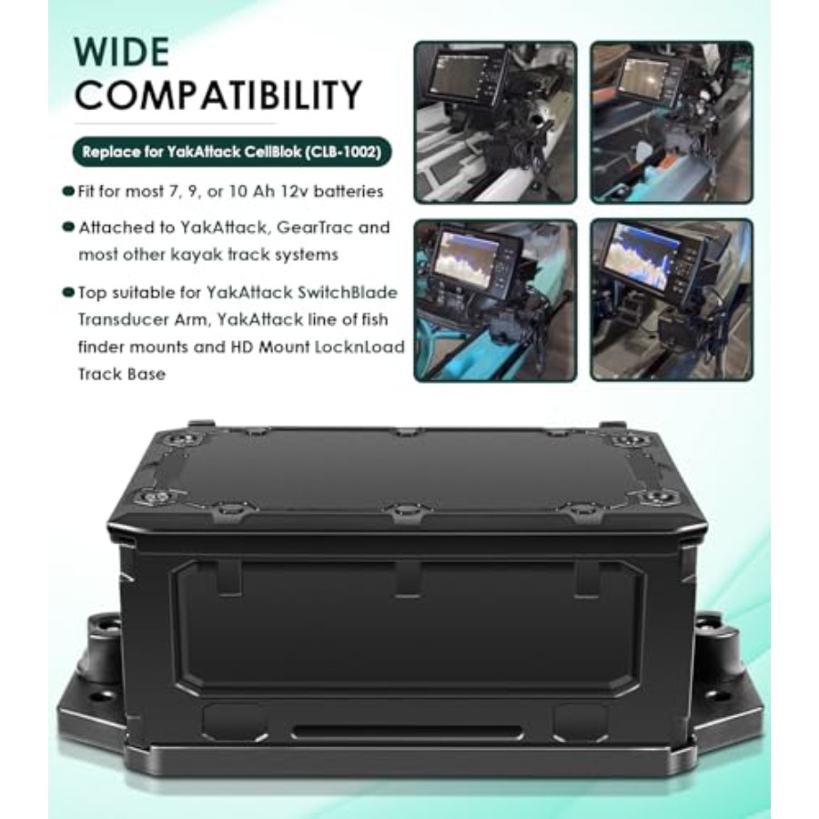 Track Mounted Battery Box for  - مراجعة Fish Finder Mount وسعره