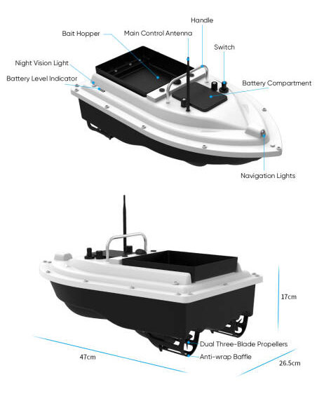 New 12V High Speed Carp Fishin - مراجعة Fishing Gps وسعره