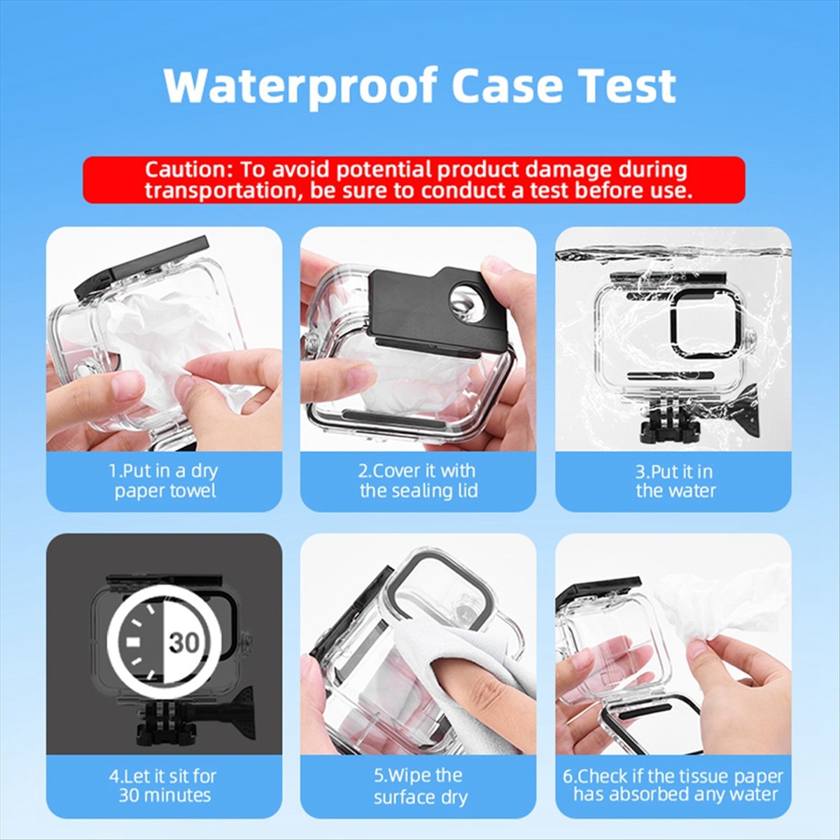 M05K 60M Waterproof Case for G - مراجعة Underwater Camera وسعره