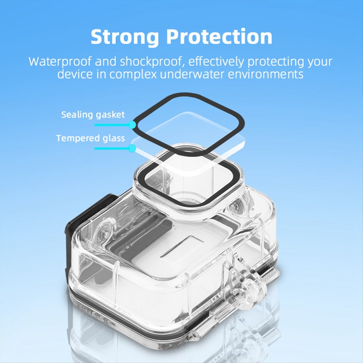 M05K 60M Waterproof Case for G - مراجعة Underwater Camera وسعره