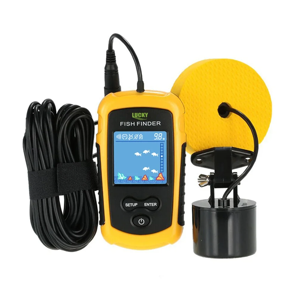 Lucky LCD Color Screen Portabl - مراجعة Fish Finder Cable وسعره