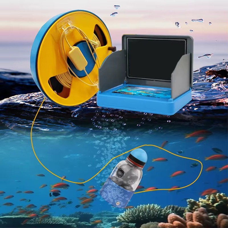 WIFI 360° Underwater Fishing C - مراجعة Fish Finder Cable وسعره