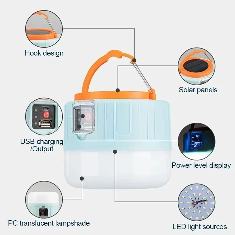 Solar Camping Lantern Recharge - مراجعة Fishing Light وسعره