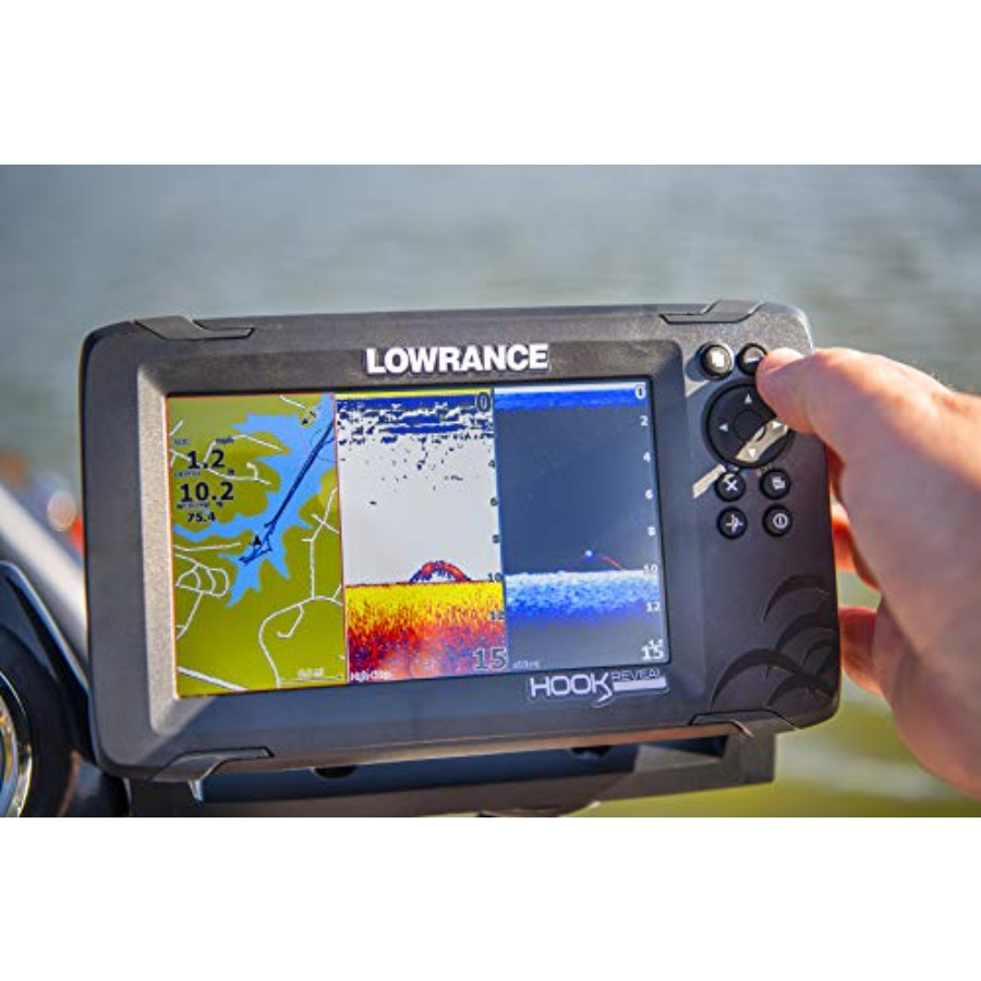 5-inch Fish Finder with SplitS - مراجعة Fish Finder Transducer وسعره