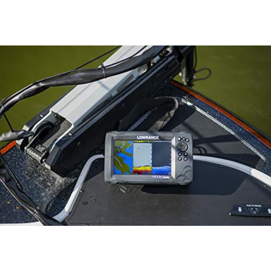 5-inch Fish Finder with SplitS - مراجعة Fish Finder Transducer وسعره