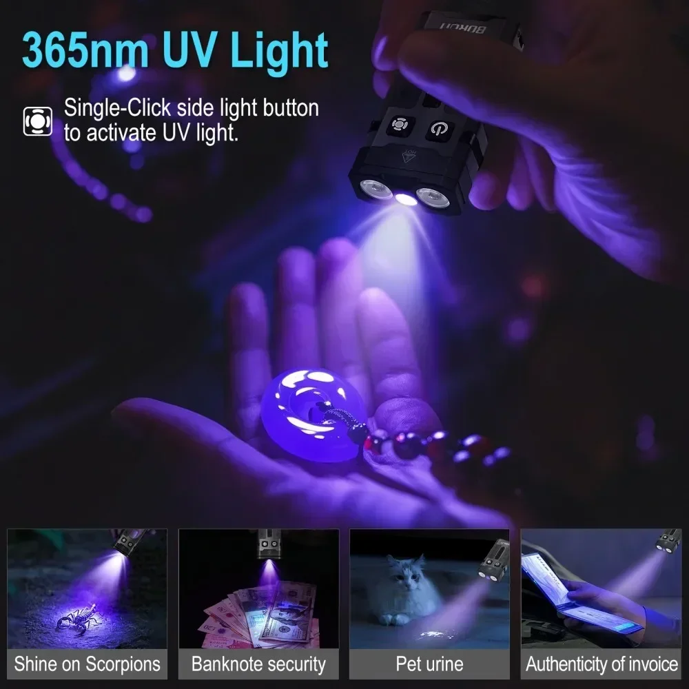 BORUiT EV20 1100LM EDC UV Keyc - مراجعة Fishing Light وسعره