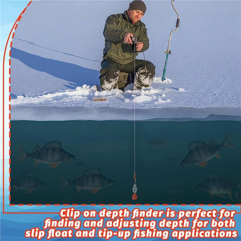 Clip-On Water Deep Gauge Instr - مراجعة Fishing Depth Finder وسعره