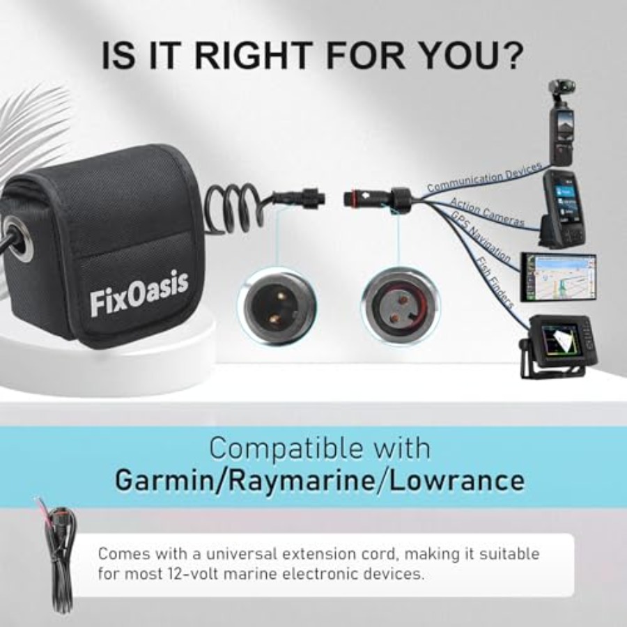 12V Lithium-Ion Fish Finder Ba - مراجعة Fish Finder Charger وسعره