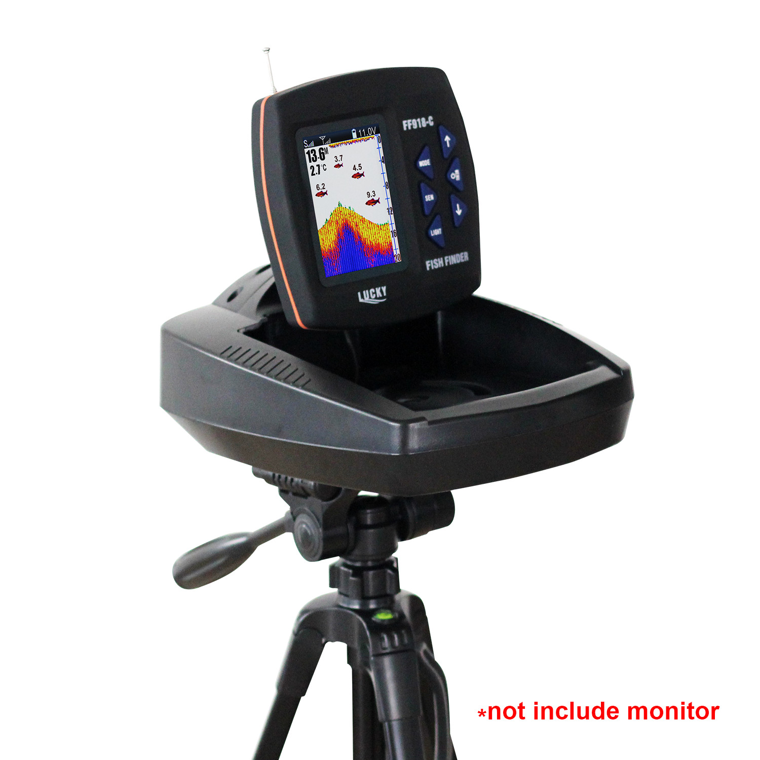 Lucky FF918 boat fish finder b - مراجعة Fish Finder Transducer وسعره