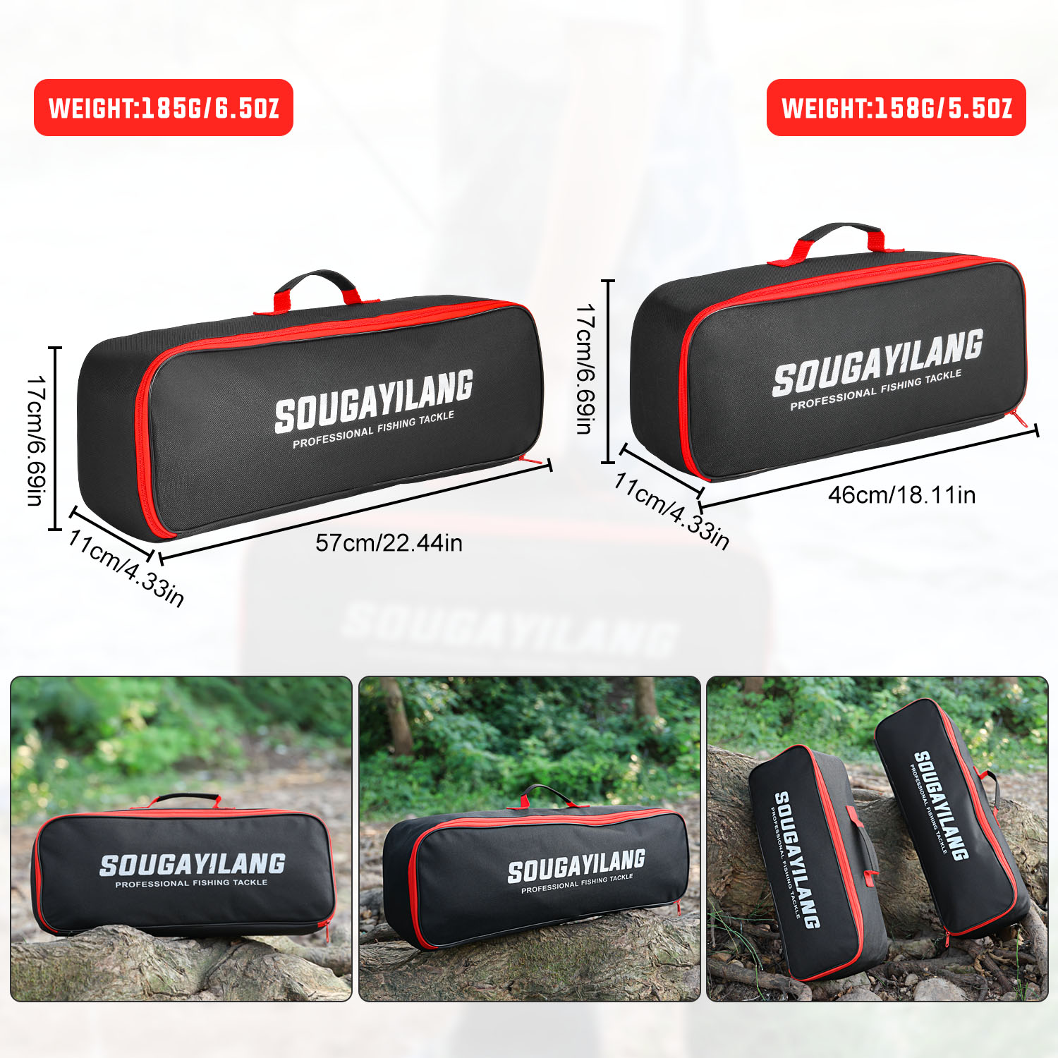 Sougayilang Fishing Rod Bag 46 - مراجعة Fish Finder Case وسعره