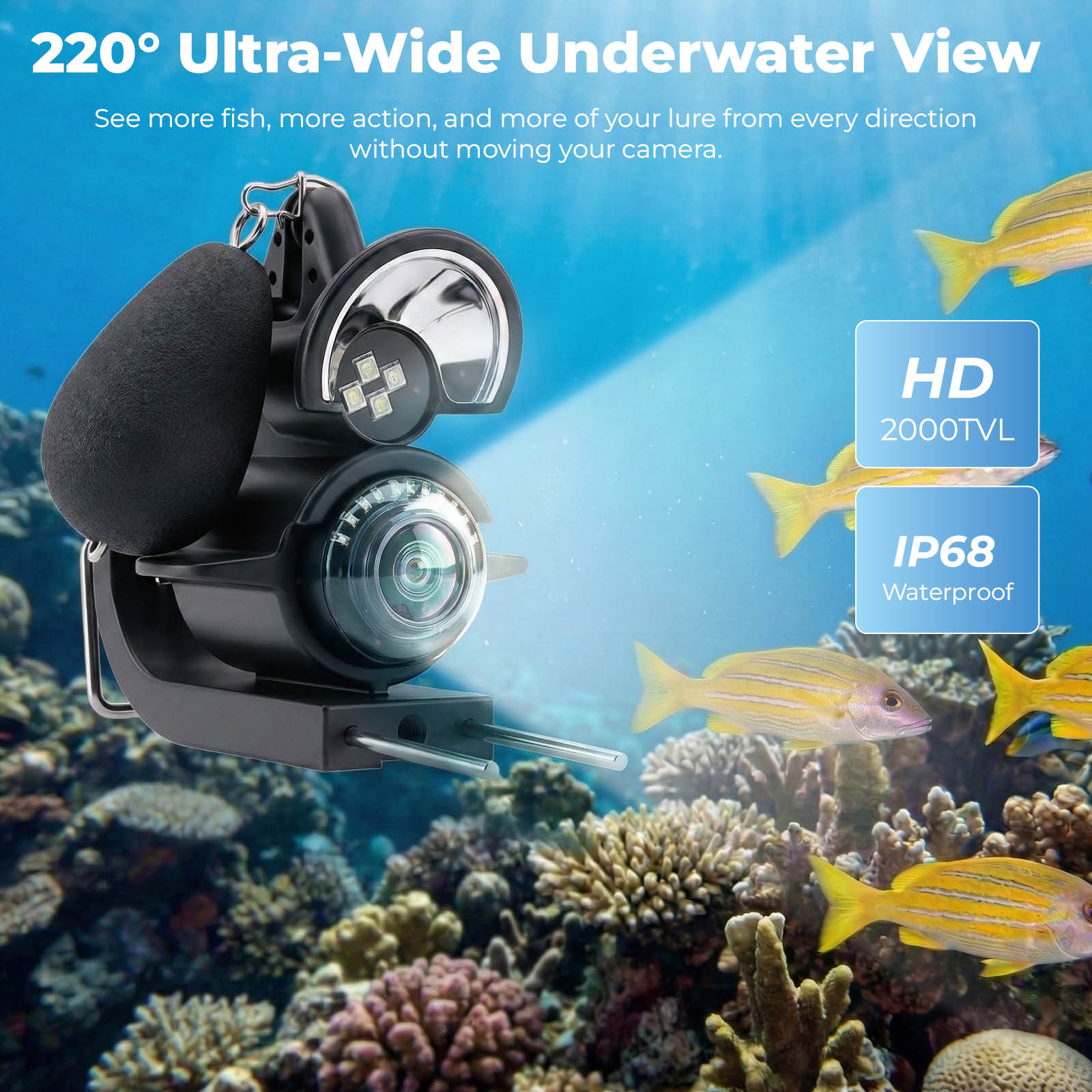 Portable Underwater Visual Fis - مراجعة Fish Finder Portable وسعره