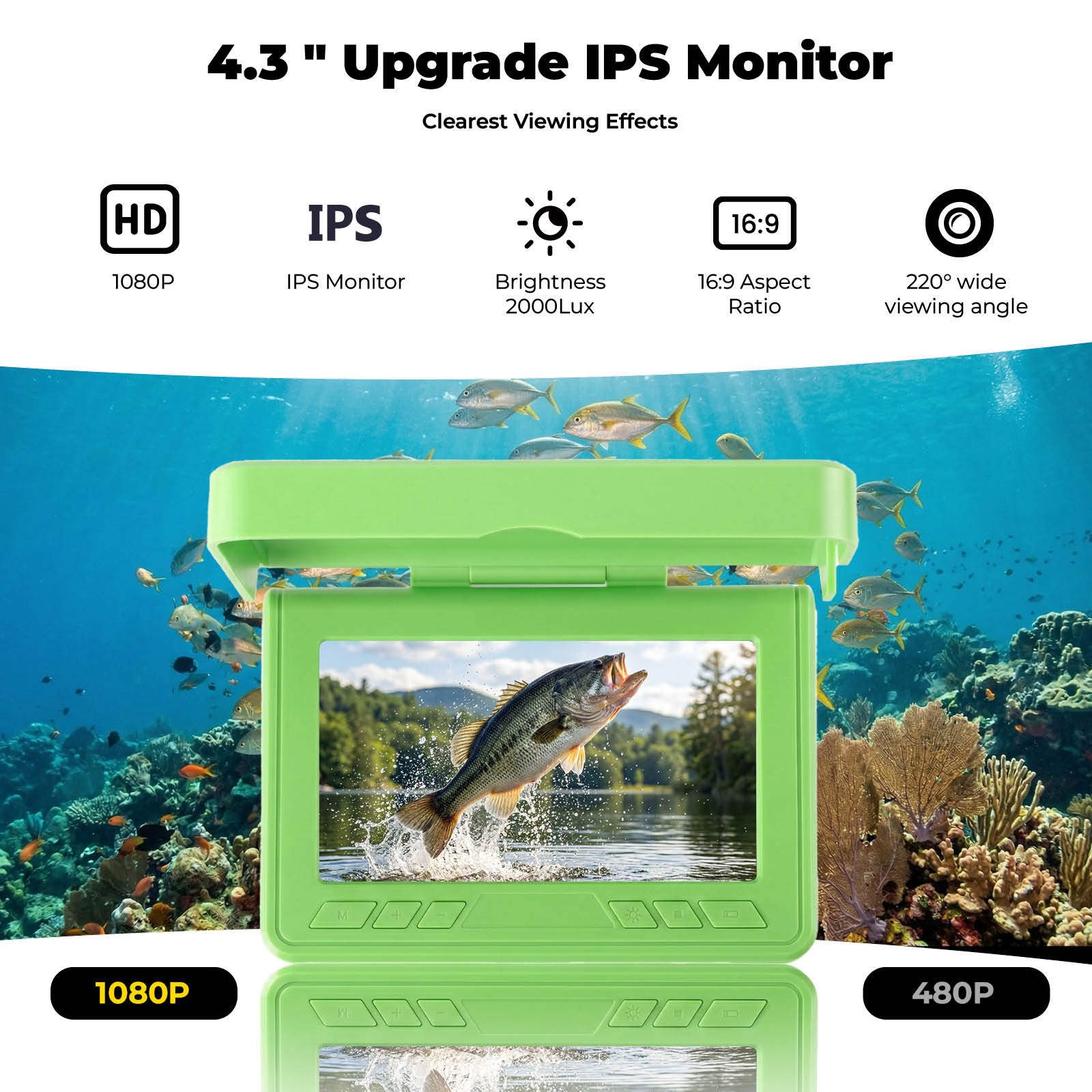 Portable Underwater Visual Fis - مراجعة Fish Finder Portable وسعره