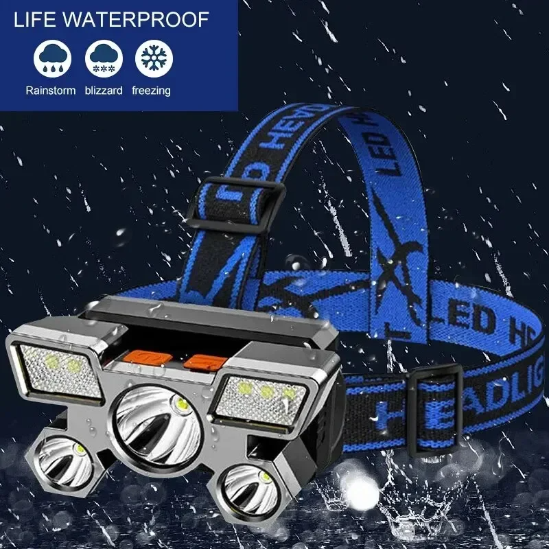 USB Rechargeable Headlamp Port - مراجعة Fish Finder Battery وسعره