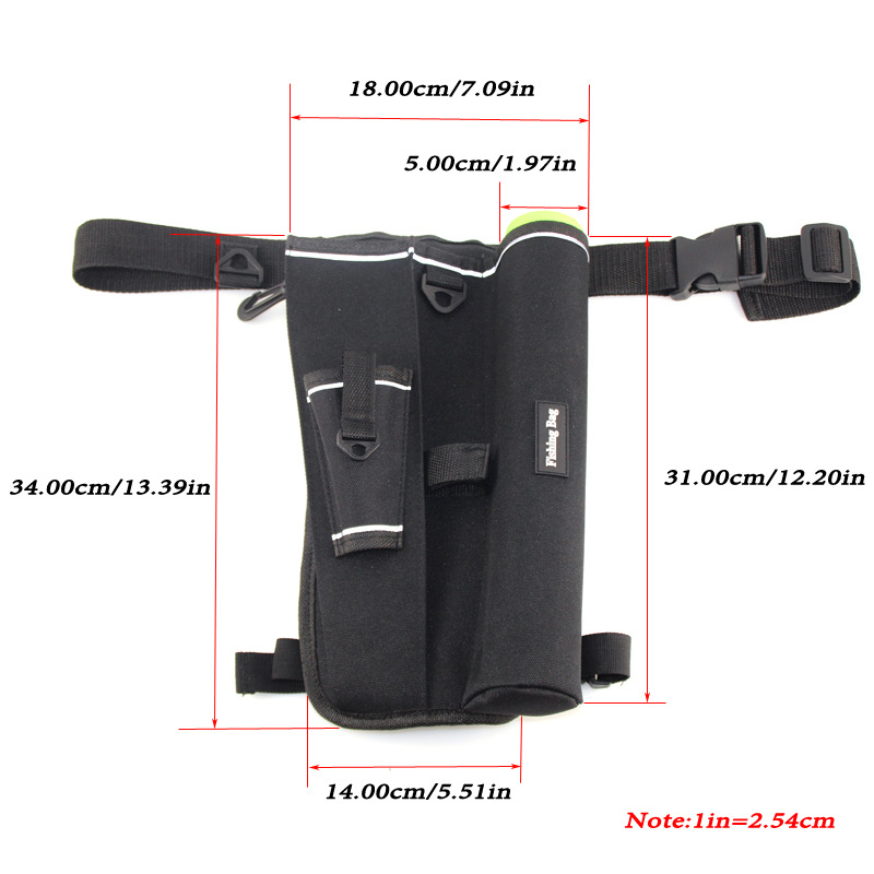1PC Fishing Leg Bag Oxford clo - مراجعة Fish Finder Case وسعره