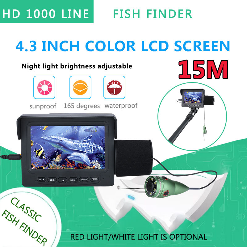 15M 1200TVL Underwater Fishing - مراجعة Fish Finder Cable وسعره