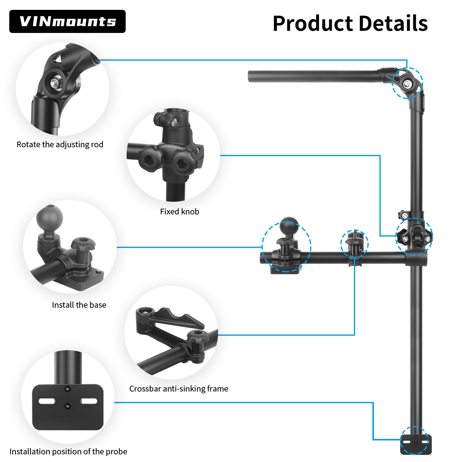 VINmountsLivescope Fish Finder - مراجعة Fish Finder Mount وسعره