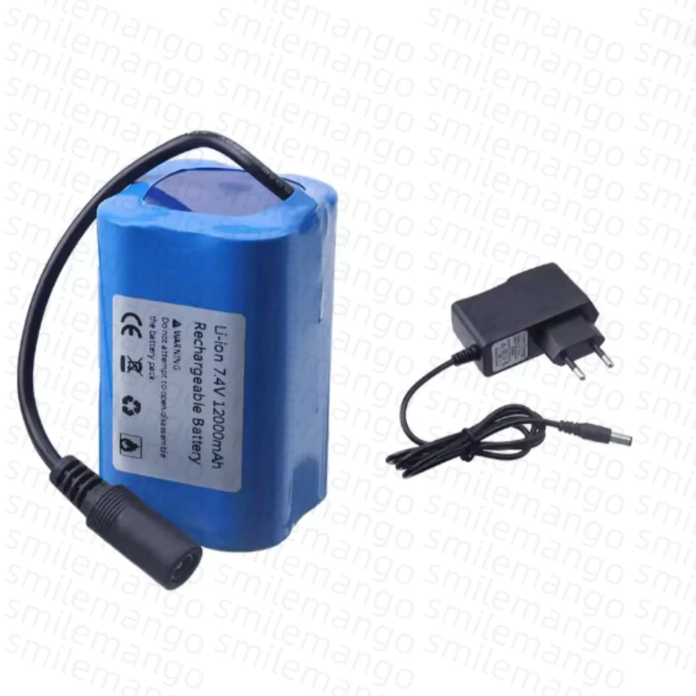 7.4V 12000mAh Battery with USB - مراجعة Fish Finder Charger وسعره