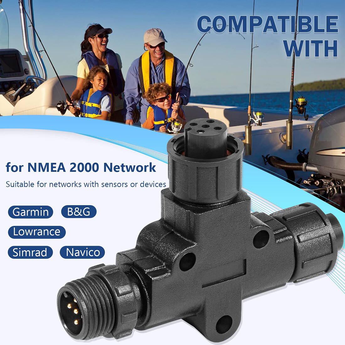 for NMEA 2000 Micro-C T-Connec - مراجعة Fish Finder Cable وسعره