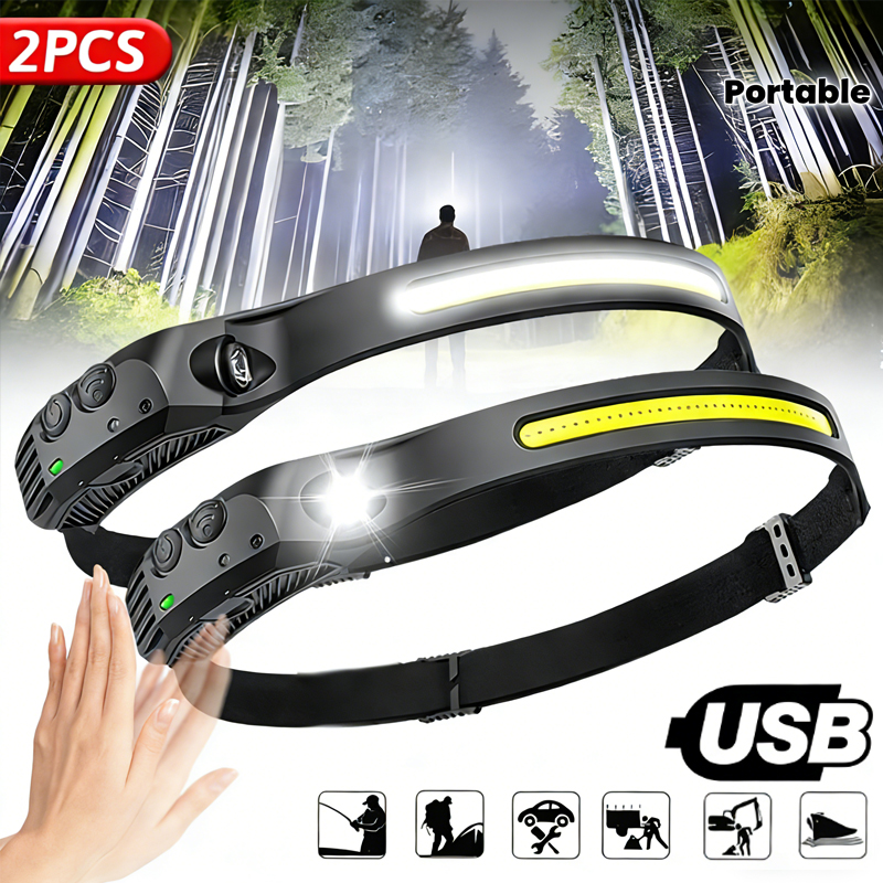 LED Sensor Headlamp Built-in B - مراجعة Fish Finder Battery وسعره