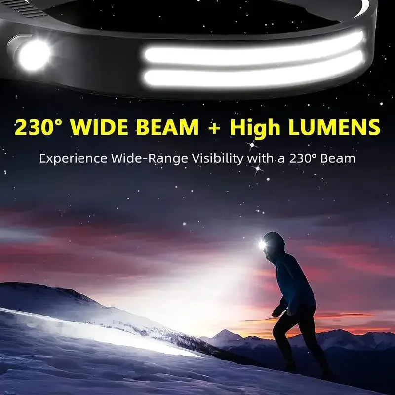 LED Sensor Headlamp Built-in B - مراجعة Fish Finder Battery وسعره