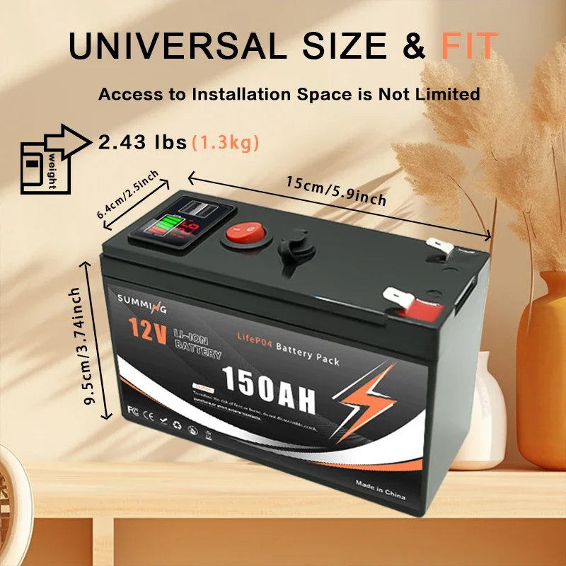12V 150Ah Lithium  LiFeP04 Bat - مراجعة Fish Finder Charger وسعره