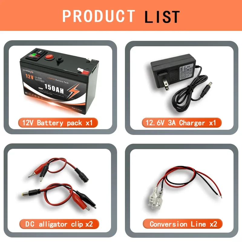 12V 150Ah Lithium  LiFeP04 Bat - مراجعة Fish Finder Charger وسعره