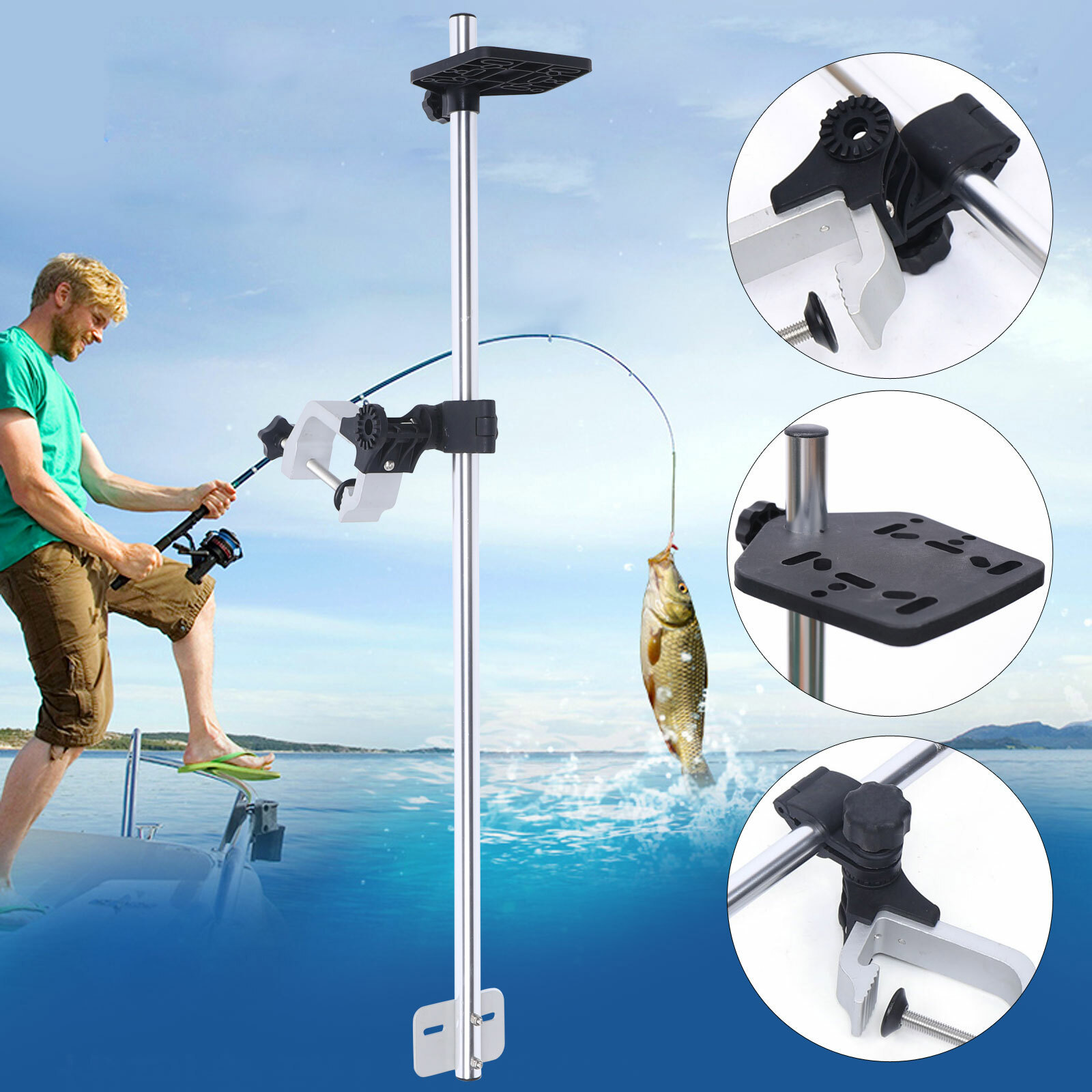 Portable 360° Adjustable Trans - مراجعة Fish Finder Mount وسعره