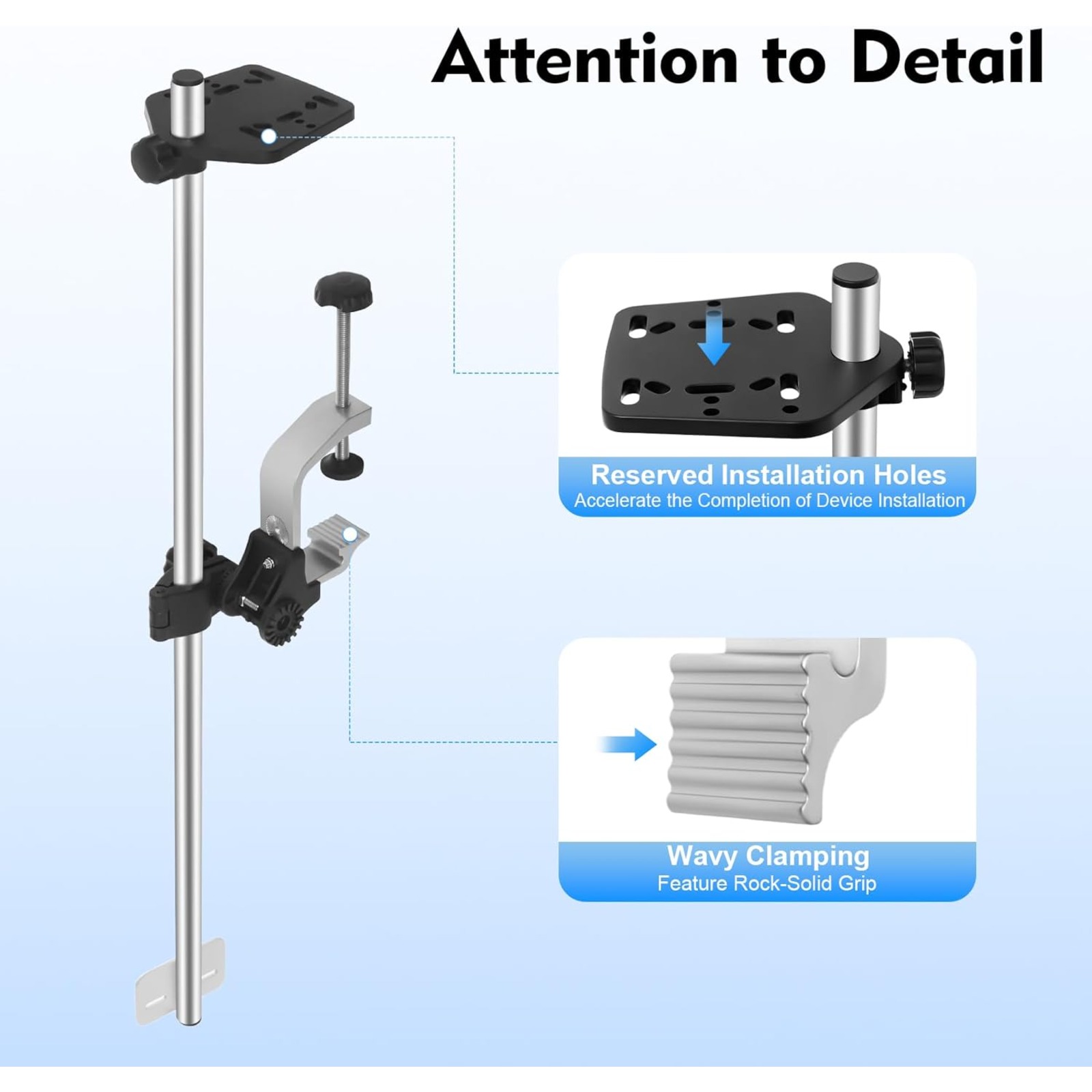 Portable 360° Adjustable Trans - مراجعة Fish Finder Mount وسعره