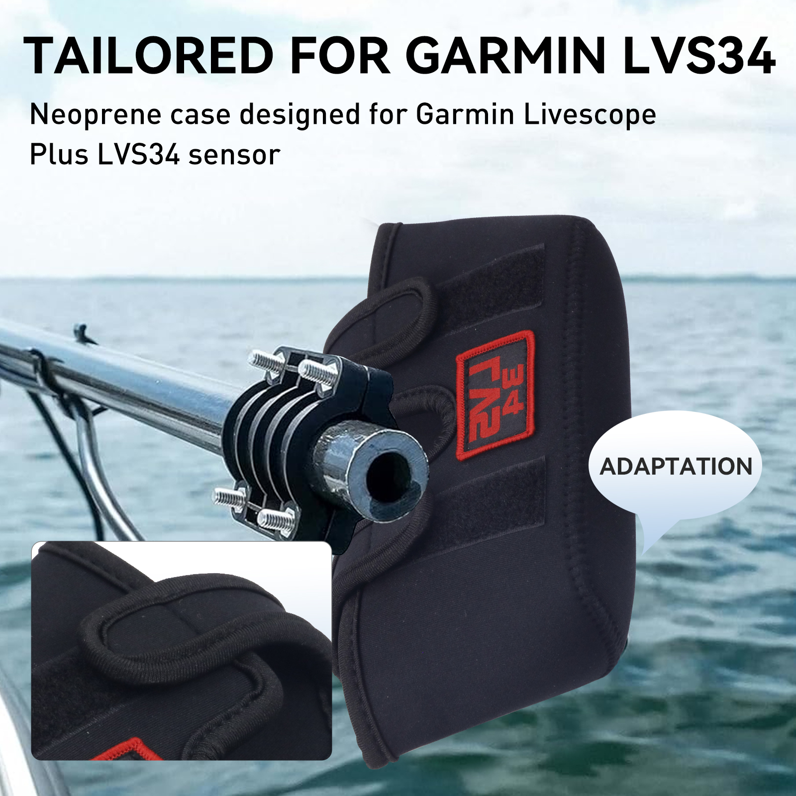 LVS34 Marine Garmin Transducer - مراجعة Fish Finder Case وسعره