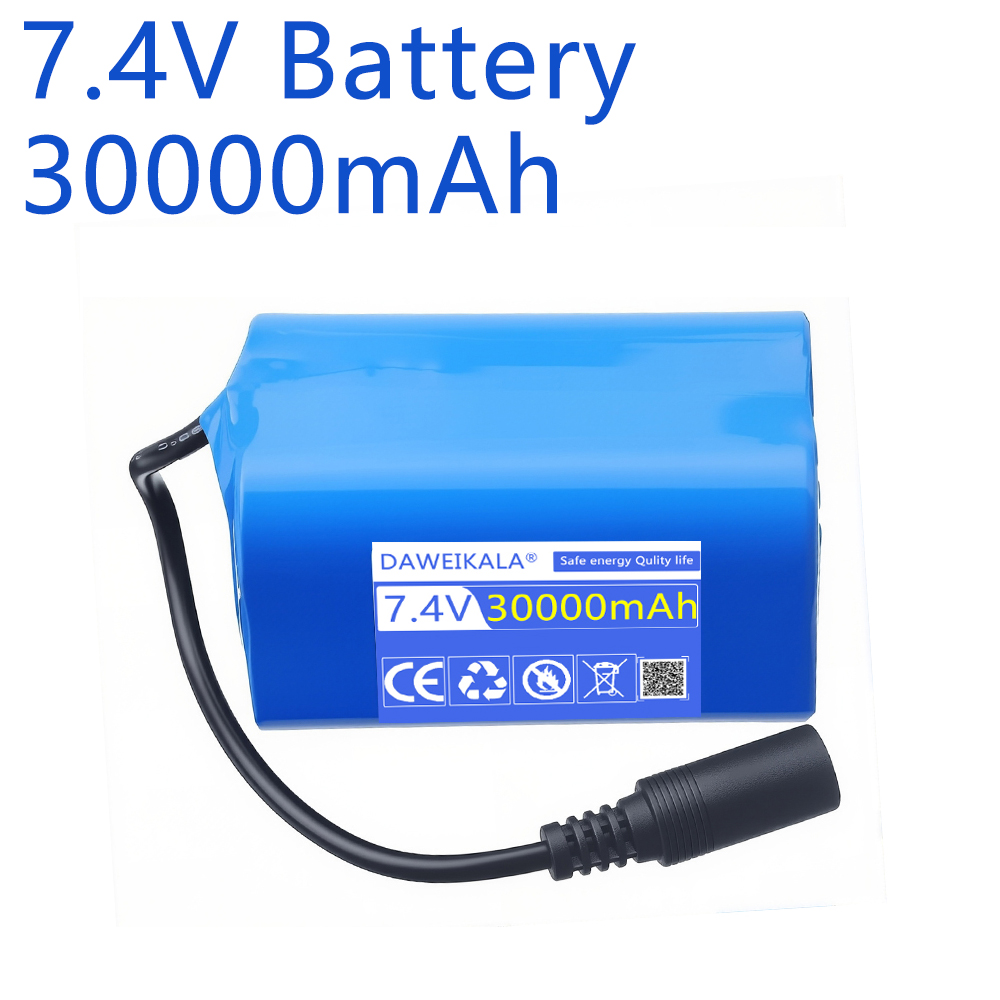 7.4V 30000mAh Battery with USB - مراجعة Fish Finder Charger وسعره