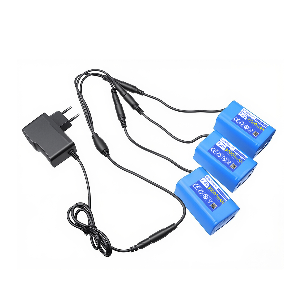 7.4V 30000mAh Battery with USB - مراجعة Fish Finder Charger وسعره