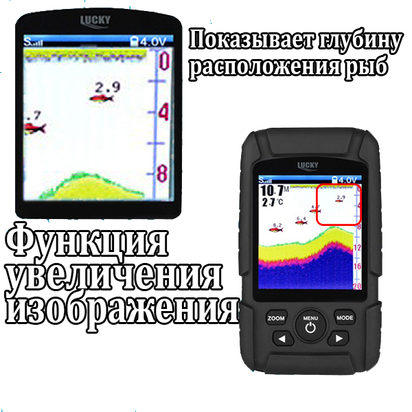 Lucky FF718LiC 2-in-1 Colored  - مراجعة Fish Finder Cable وسعره