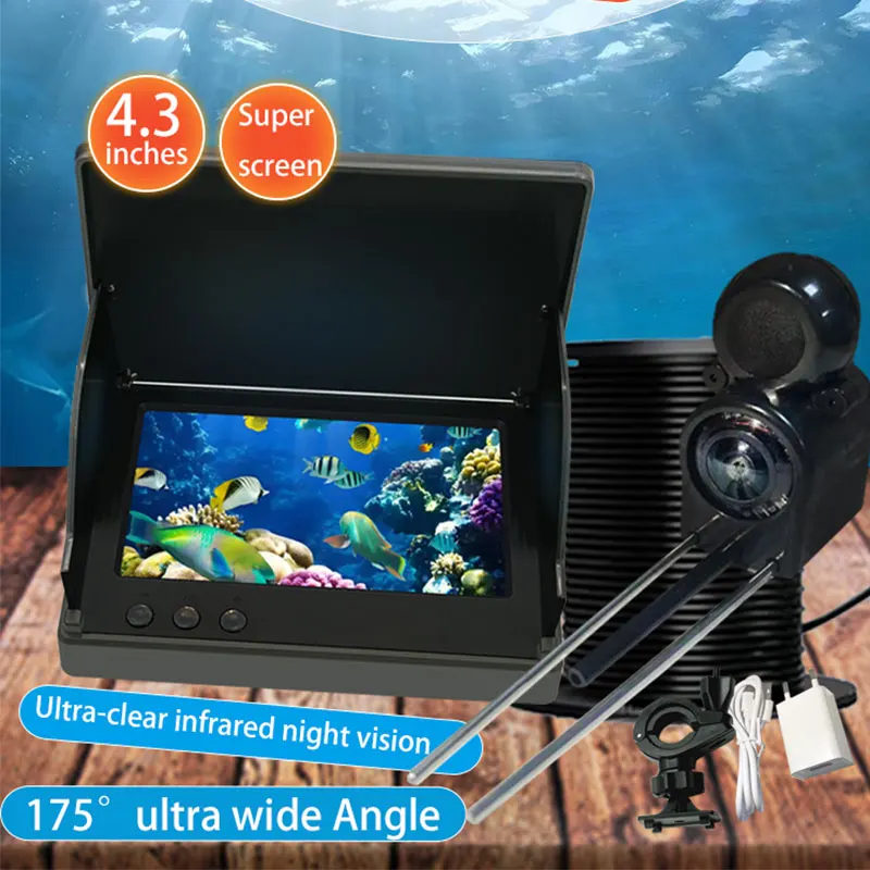 YS43A 4.3-inch Fish Detector U - مراجعة Fish Finder Battery وسعره