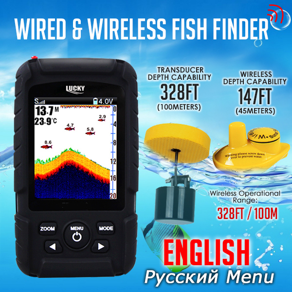 FF718LiC 2-in-1 LUCKY Fishfind - مراجعة Fish Finder Cable وسعره