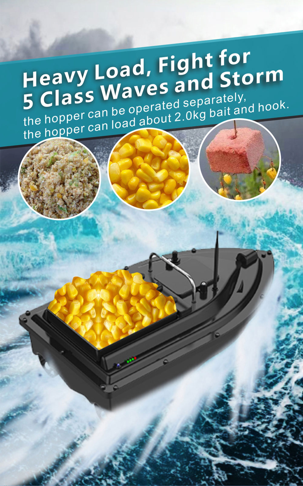 Bait Boat With GPS Positioning - مراجعة Fishing Gps وسعره