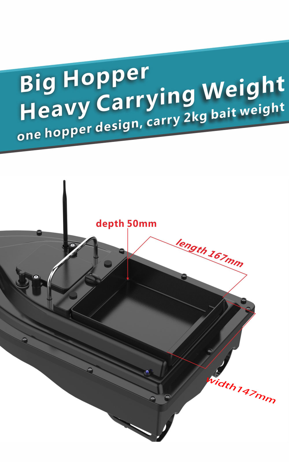 Bait Boat With GPS Positioning - مراجعة Fishing Gps وسعره