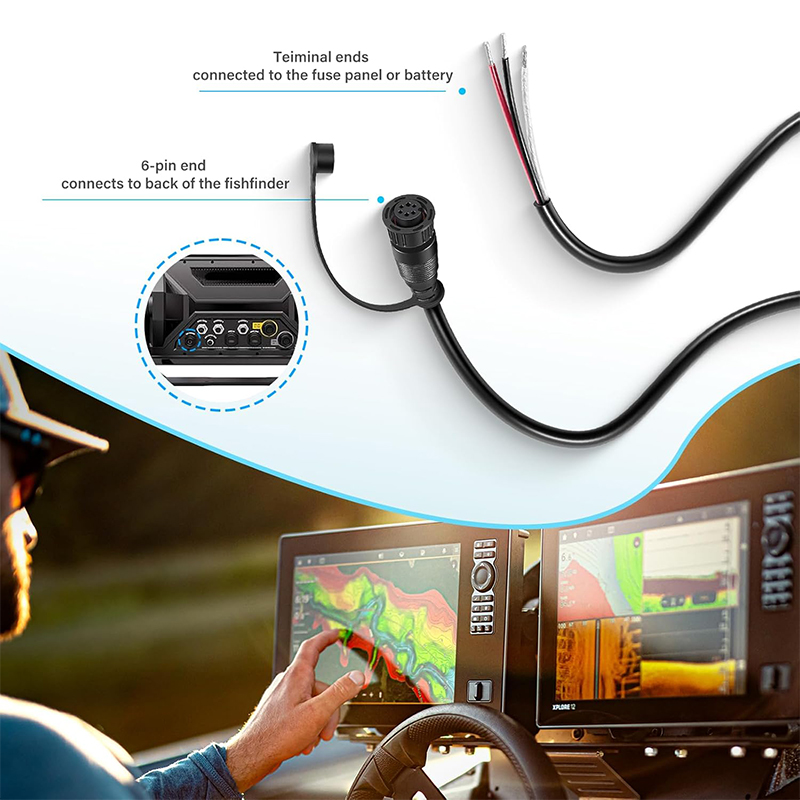 720110-1 PC13 Power Cable for  - مراجعة Fish Finder Cable وسعره