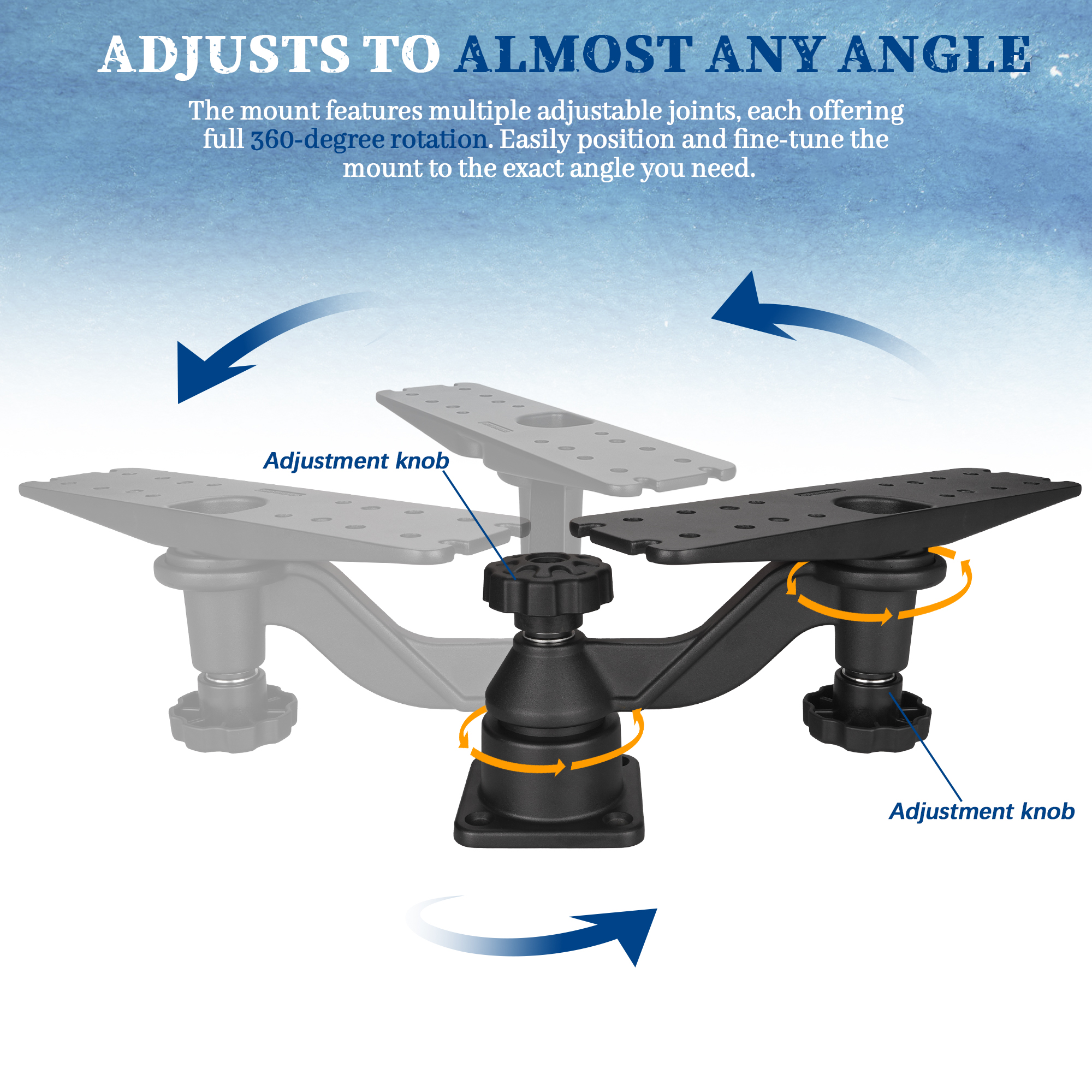 Heavy-duty vertical base mount - مراجعة Fish Finder Mount وسعره