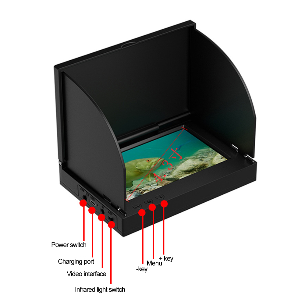 4.3 Inch HD Screen Fish Finder - مراجعة Fishing Depth Finder وسعره