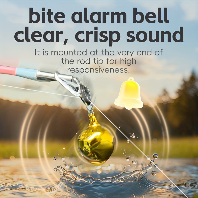 8Pcs Fishing Bite Alarm Bells, - مراجعة Fish Alarm وسعره