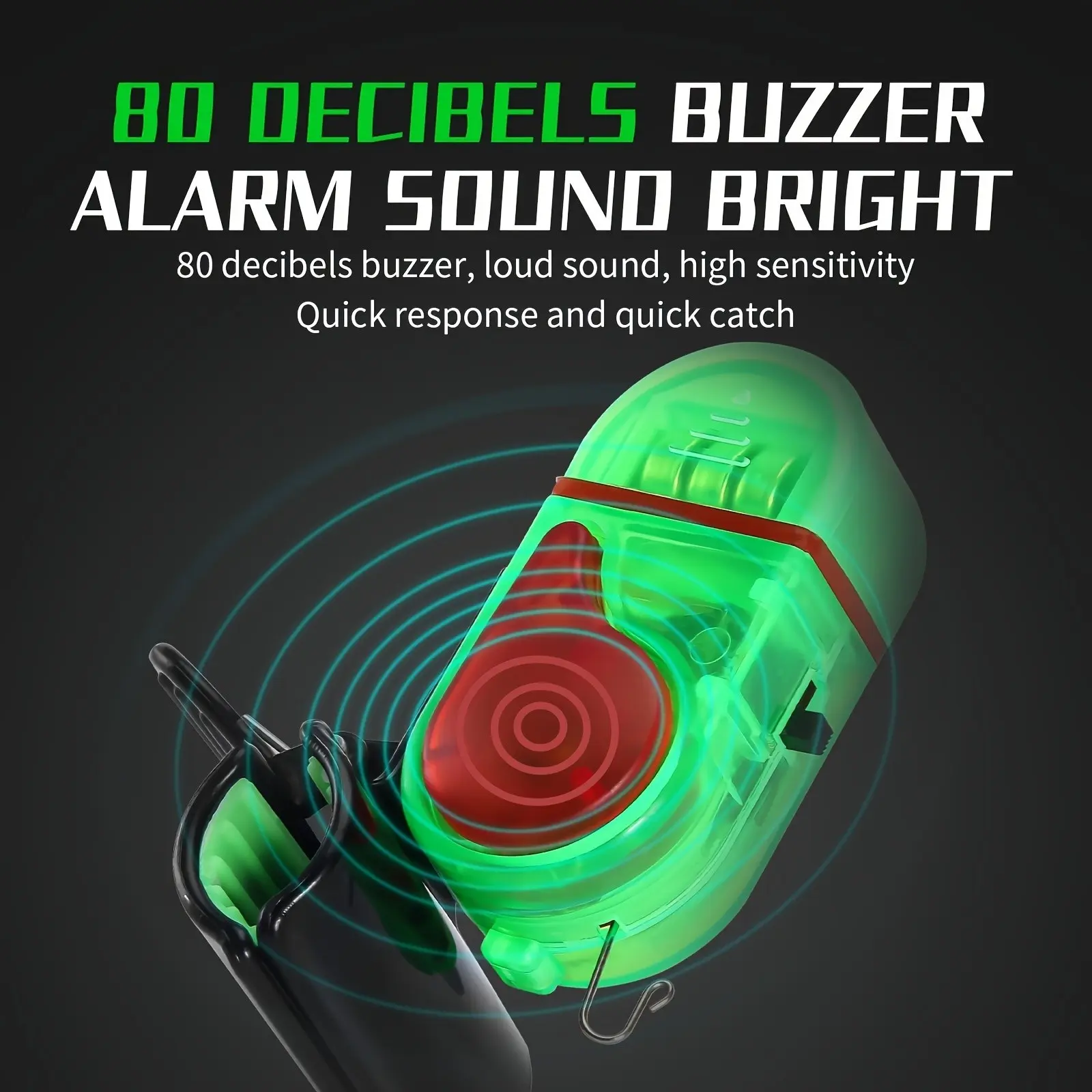 2PCS LED Fishing Bite Alarm, 2 - مراجعة Fish Alarm وسعره